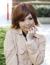 Wigs2you 全假髮 日本正品 常溫絲 斜劉海中長卷髮 甜美可愛型W-220